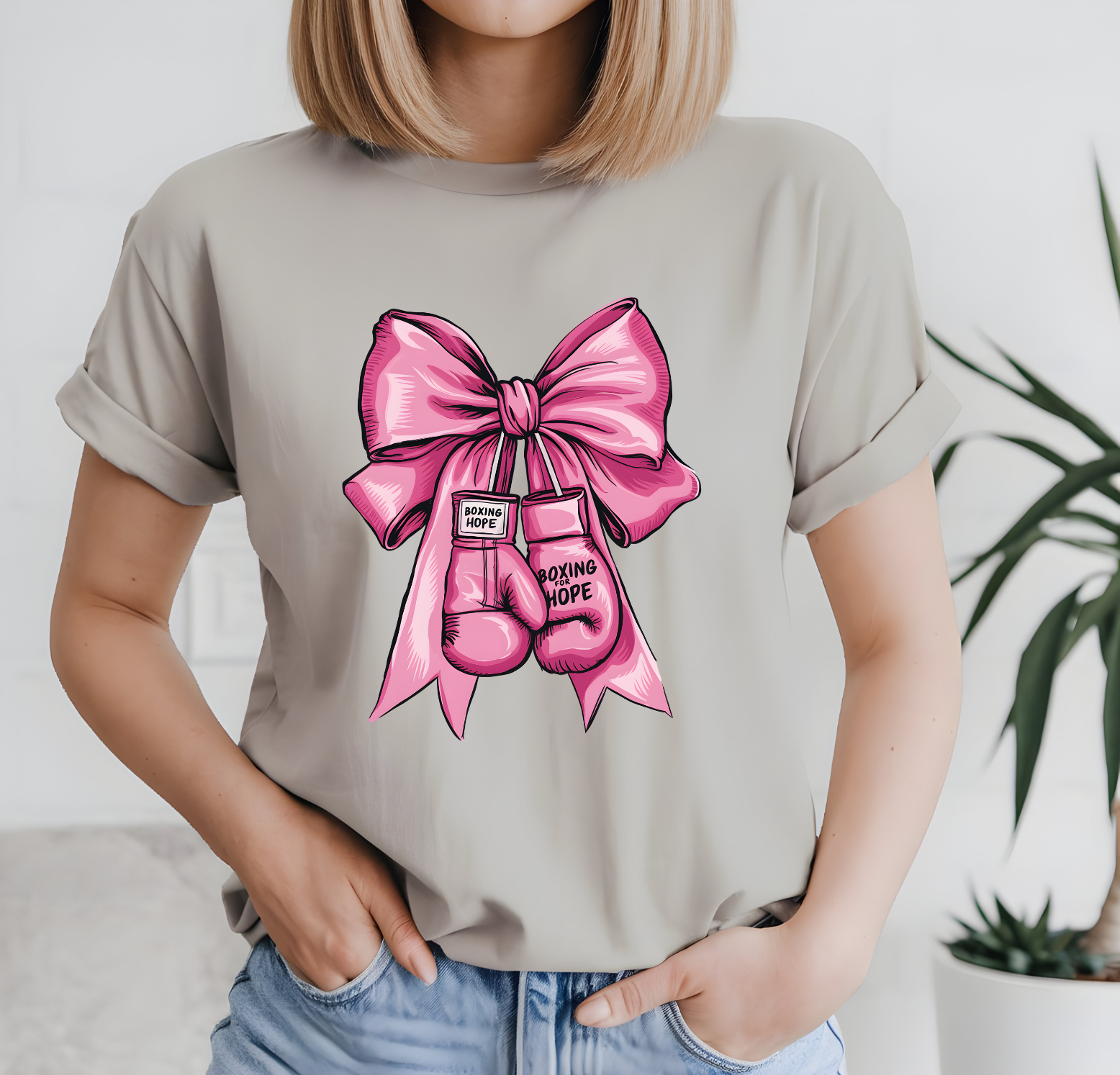 Breast Cancer Awareness T-Shirt | Support the Cause | one dollar Donated to American Cancer Society