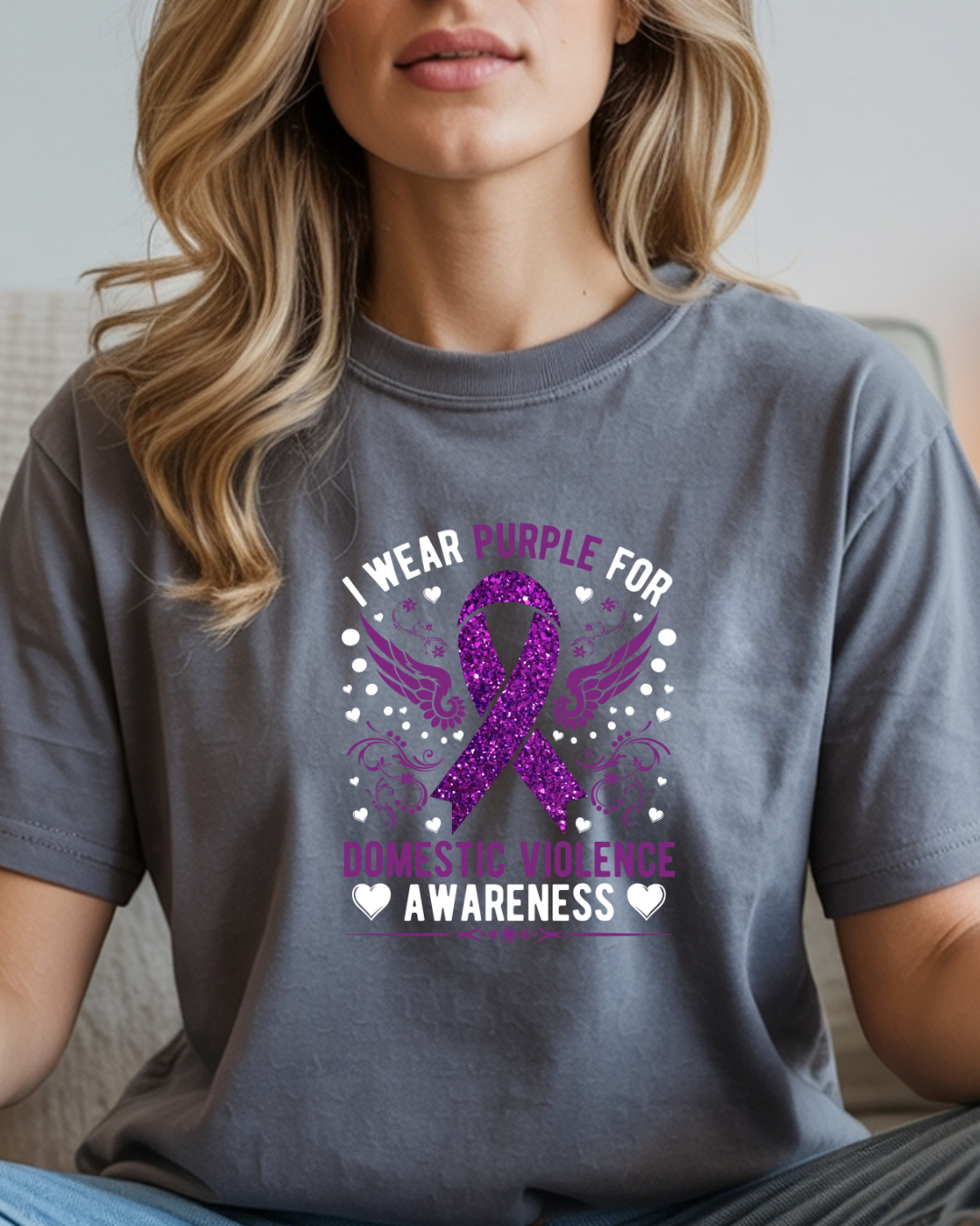 Domestic Violence Awareness T-Shirt-$1 donated to domestic violence shelter