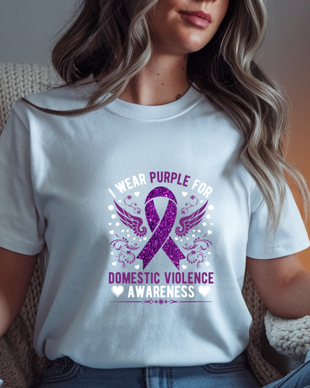 Domestic Violence Awareness T-Shirt-$1 donated to domestic violence shelter