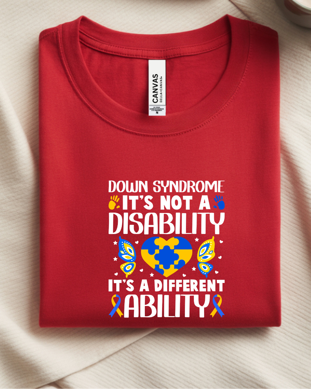 Down Syndrome Awareness T-Shirt | Celebrate Inclusion & Support Awareness | Creative Touch by Tam