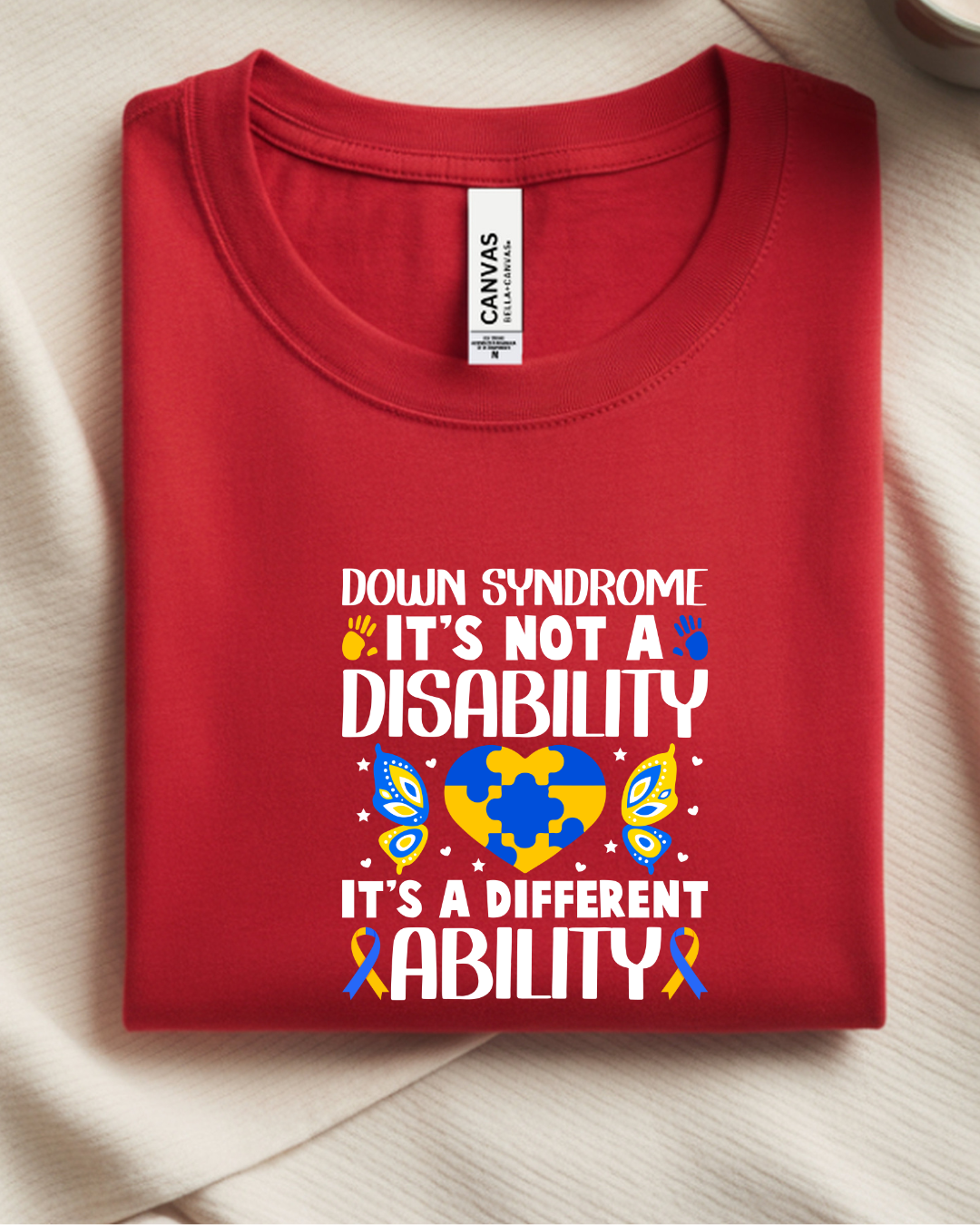 Down Syndrome Awareness T-Shirt | Celebrate Inclusion & Support Awareness | Creative Touch by Tam
