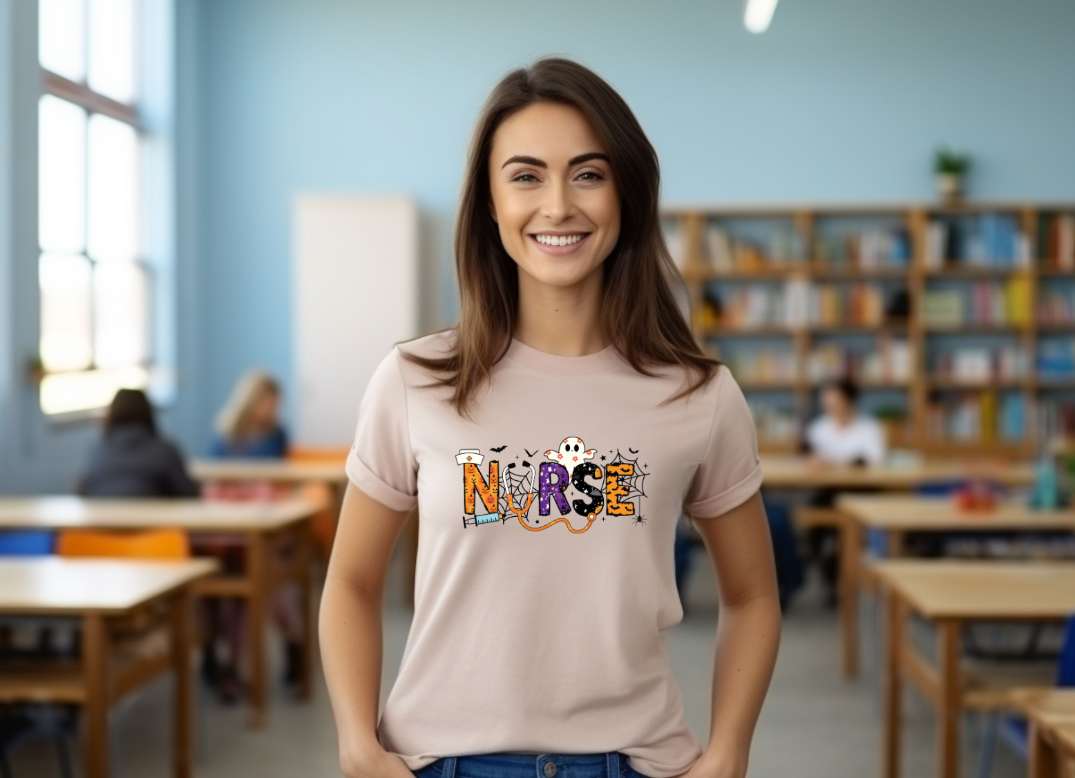 Spooky Nurse T-Shirt | Fun Halloween Medical Shirt | Cute & Creepy