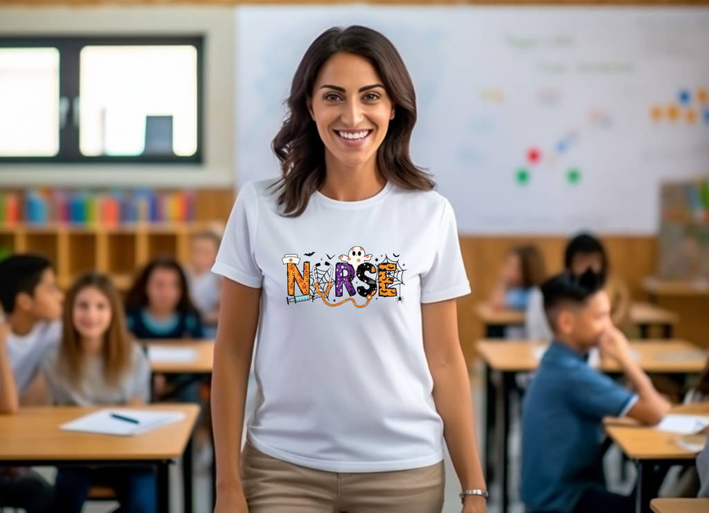 Spooky Nurse T-Shirt | Fun Halloween Medical Shirt | Cute & Creepy