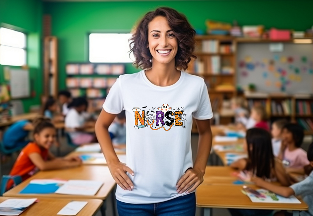 Spooky Nurse T-Shirt | Fun Halloween Medical Shirt | Cute & Creepy