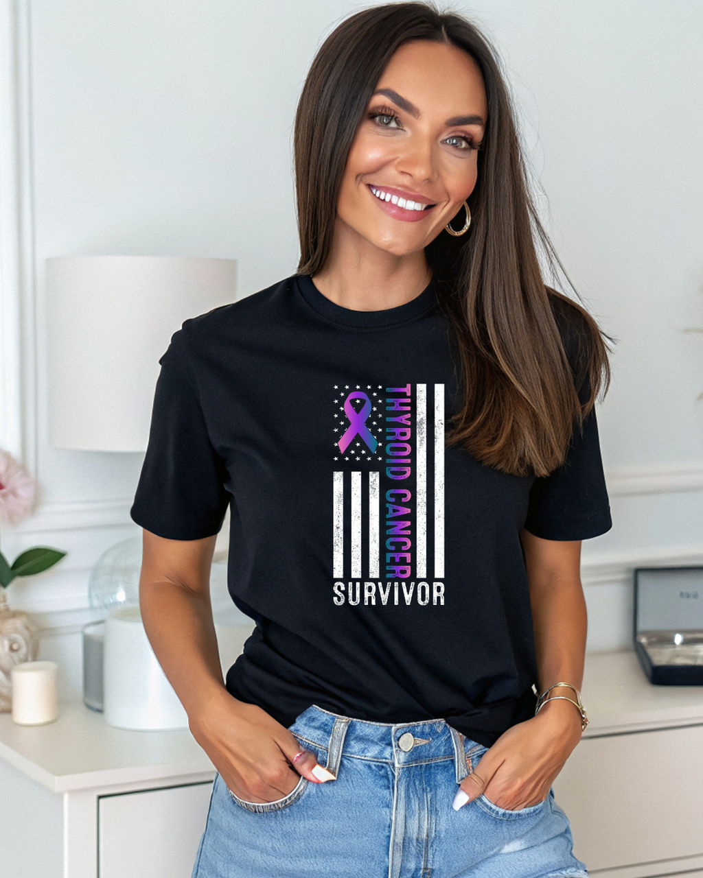 Thyroid Cancer Awareness T-Shirt | Support & Donate to ACS
