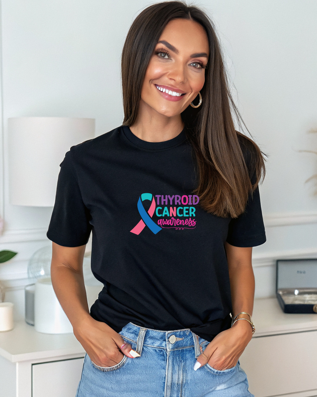 Thyroid Cancer Awareness T-Shirt | Support & Donate to ACS